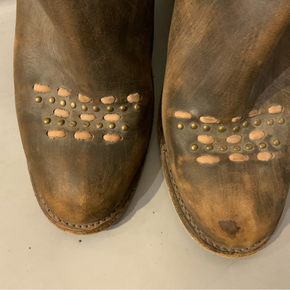 Boho Chic Brown Ankle Booties Miss Macie Size 9.5 - Picture 4 of 6